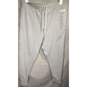 VICTORIA'S SECRET PINK COTTON HIGH WAIST FULL LENGTH CAMPUS JOGGER SIZE XXL